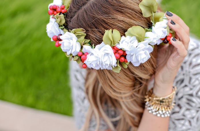 floral headband diy